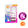 Paq. De cristal Rosas TCC 502 Fiusha #3,4,6,8 y 10 con 1440 pz