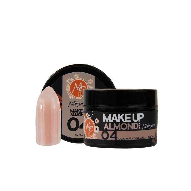Polvo acrílico 1 oz MONARCA MAKEUP ALMOND NUDE #4
