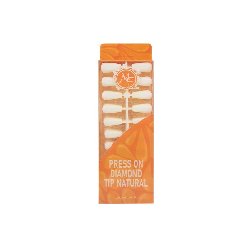 Tips Press On DIAMOND 240 pzs Natural